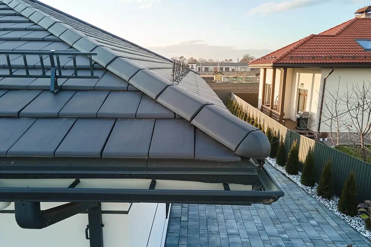 Metal gutter system built by Hect Home Improvement